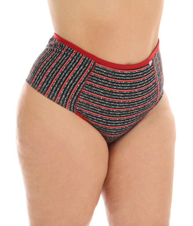 Tangão listrado Plus size