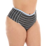 Tangão listrado Plus size