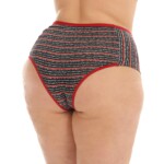 Tangão listrado Plus size