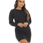 Pijama Vestido em Poá