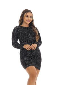 Pijama Vestido em Poá