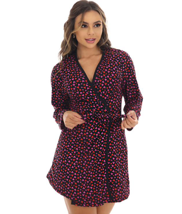 Robe feminino em suede