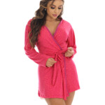 Robe feminino em suede