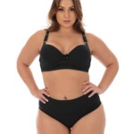 Conjunto de lingerie reforçado Plus Size