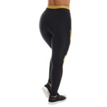 Calça legging com detalhe em dourado