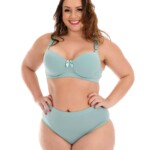 Conjunto de lingerie reforçado Plus Size