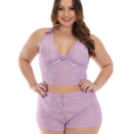 Conjunto Plus Size de Renda com Aro