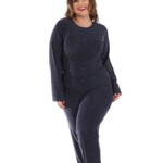 Pijama Longo Feminino Plus Size