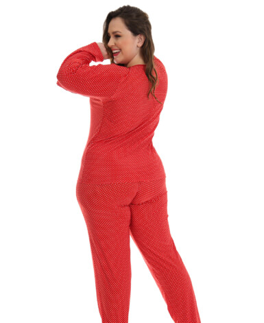 Pijama Longo Feminino Plus Size