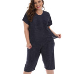 Pijama Plus Size Pescador em poá