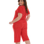 Pijama Plus Size Pescador em poá