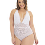 Body Plus Size Renda e Tule