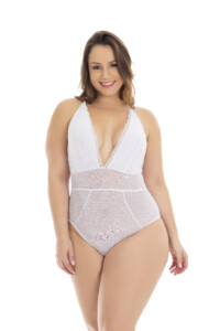 Body Plus Size Renda e Tule