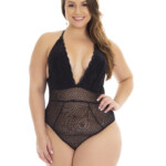 Body Plus Size Renda e Tule