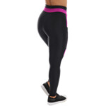 Calça legging com bolso rosa