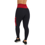 Calça Legging com Cós em Cirrê Vermelho