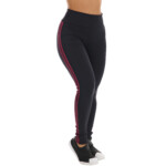 Calça legging com listras