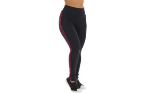 Calça legging com listras