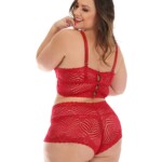 Conjunto Plus Size de Renda com Aro