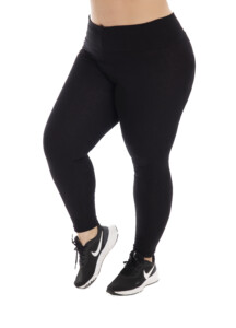 Calça Legging de Algodão Plus Size