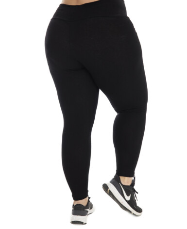 Calça Legging de Algodão Plus Size