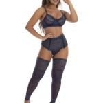 Conjunto de Lingerie Sensual com Meia Calça