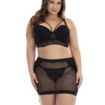 Conjunto Plus Size com Saia Fetiche