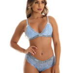 Lingerie sem Bojo Com Renda e Elástico