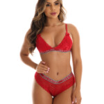 Lingerie sem Bojo Com Renda e Elástico