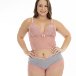 Short Doll Amamentação com Renda Plus Size