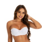 Sutiã de Bojo com Alça Removível branco sem alca