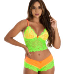 Conjunto Neon de Renda