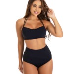 Conjunto hot pants com forro preto