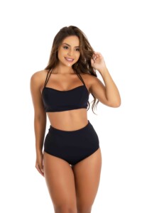 Conjunto hot pants com forro preto