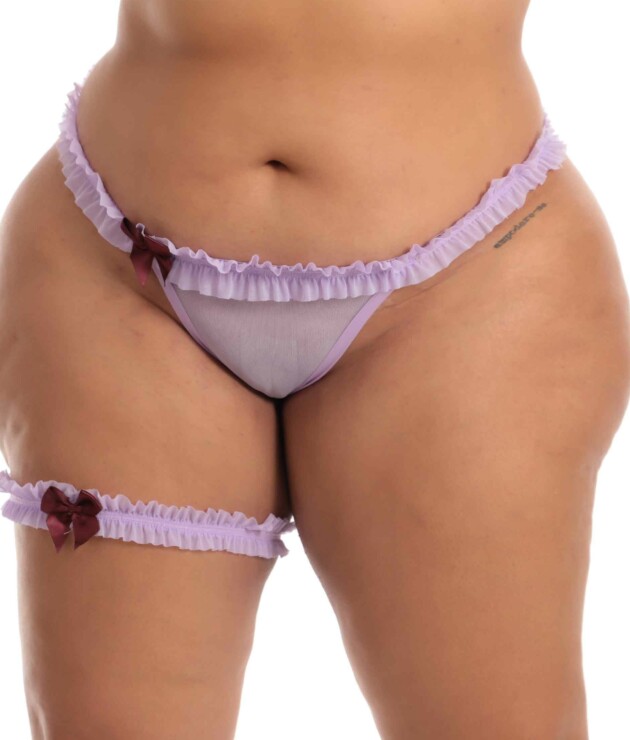 Calcinha Plus Size Sexy com PerneiraCalcinha Plus Size Sexy com Perneira