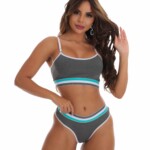 conjunto conforto sem bojo preto verde