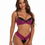 Conjunto Bicolor de Renda