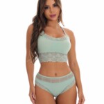 Conjunto em microfibra com bojo embutido teos