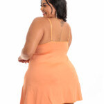 Camisola Básica Plus Size com Renda