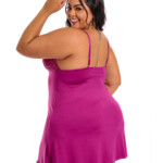 Camisola Básica Plus Size com Renda