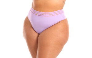 Fio Duplo em Microfibra com Elástico Desenhado Plus Size