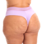 Fio Duplo em Microfibra com Elástico Desenhado Plus Size