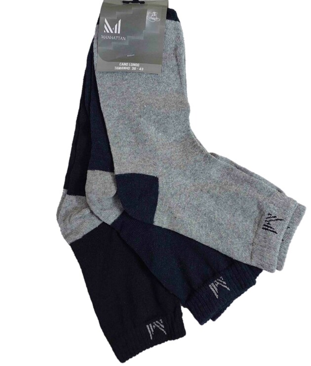 meia adulto cano longo