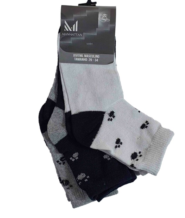 meia juvenil masculina