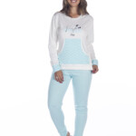 Pijama Bolso Canguru Feminino Canelado