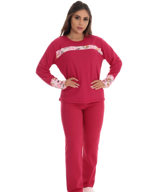 Pijama Longo Feminino Peluciado