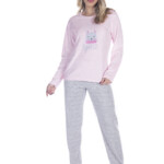 Pijama Longo Feminino em Plush