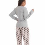 Pijama Mãe Mescla Canelado