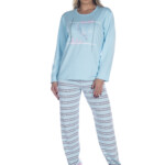 Pijama Suede Listrado