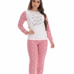 Pijama Longo Feminino em suede